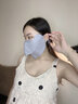 solosunny防晒口罩超大女士防紫外线护眼角冰丝透气夏季薄款防晒面罩可水洗 灰色 成人均码 实拍图