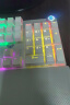 狼蛛（AULA）F2088机械键盘 有线键盘 游戏键盘 104键背光键盘 宏编程 电脑键盘 银白色 红轴 精英版 实拍图
