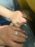 DR【520礼物】情侣对戒K金天然钻石戒指订结婚纪念日男女爱之所向 单男戒-铂金现货 实拍图