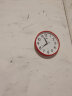 康巴丝（COMPAS）挂钟 创意简约钟表客厅石英钟表挂墙卧室时钟 c2855 红色 实拍图