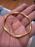 中国黄金（CHINA GOLD）莫比乌斯黄金手镯女足金古法素圈镯子手环饰品生日礼物送女友爱人 【古法无孔】圈号60 约5.1g 实拍图