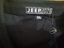 JEEP SPIRIT吉普长袖T恤男春秋季男装翻领打底衫韩版上衣服 黑色 4XL  实拍图