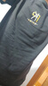 阿诺顿【纯棉四件】短袖t恤男士半截袖衫衣服男装夏季圆领宽松青年大码 格白+K蓝+S灰+R黑 3XL 建议170-185斤 实拍图