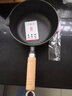 小幸福鑄鐵（KITCHEN LITTLE HAPPINESS KITCHEN）无涂层铸铁奶锅宝宝辅食补铁汤锅不粘婴幼儿小锅热牛奶煮面炖炸锅 18cm木柄奶锅+油刷 18cm 实拍图