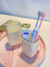 舒客舒客牙刷牙膏牙杯三件套旅行一次性洗漱用品套装盒旅游便携式组合 陶瓷白丨洗漱套装4件套丨牙刷 2支 实拍图