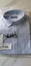 杉杉（FIRS）纯棉牛津纺短袖衬衫男夏季中青年时尚职业工装衬衣 蓝白条纹 41  晒单实拍图