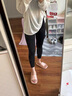 铂呐苓瑜伽裤女运动紧身裤瑜伽服套装无尴尬线高腰弹力跑步健身裤 瑜伽裤星耀黑 S 【80-95斤】 实拍图