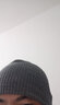 毛线帽秋冬季男女新套头帽韩版潮薄款不加绒针织帽保暖帽情侣帽子 小直边灰色（不加绒） 弹力均码 实拍图