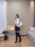MK轻奢包包女包单肩包大容量斜挎包手提女士包情人节生日礼物送女友 白色 实拍图