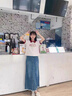 polo衫短袖t恤女2025新款夏季宽松港风设计感小众正肩翻领上衣服 藏青拼白灰色 XL （120-140斤） 实拍图