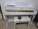 海蒂诗电钢琴88键重锤电子钢琴儿童初学者幼师专业成人立式智能数码钢琴 P-312时尚白-全重锤键-配琴凳 实拍图