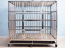 金百特【升级满焊加粗加厚】圆管笼不锈钢狗笼子大型犬宠物狗别墅金毛 加粗加厚不锈钢 小型犬78*52*70（无喂食门） 实拍图