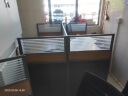 美轩戈办公桌组合现代简约办公家具员工工位职员办公桌屏风组合隔断办公卡位工作位电脑桌椅组合 直台面 单人位不含柜椅(不带屏风) 实拍图