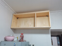 斐梵卡洛克实木吊柜壁柜厨房卧室橱子柜储物柜客厅浴室阳台柜衣柜顶柜松木柜 120长*50高*30深三门原木不喷漆 组装 实拍图