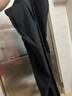 星禾莱2023新款垂感西装裤男直筒宽松休闲裤韩版免烫男生阔腿裤长裤 黑色长裤 4XL 170-190斤 实拍图