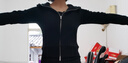 森马（Semir）外套女短款插肩袖小个子潮2024冬季加绒紧身连帽夹克109724108015 实拍图