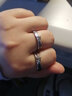 戚小米刻字独角兽情侣戒指男女一对开口对戒食指新年节实用送女朋友礼物 情侣一对【普通饰品盒】 实拍图