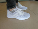 欧酷德夏季透气轻薄网面镂空运动休闲鞋男夏天男士单网眼大网孔网状鞋子 白色 41 实拍图