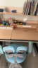 爱果乐（IGROW）儿童学习桌椅儿童书桌学习桌儿童学习桌椅套装升降桌写字桌实木 畅学家8 1.2M+童星椅 蓝色 实拍图