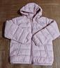 亚瑟士亚瑟士童装25年冬季儿童柔软舒适三防轻薄保暖羽绒服【高充绒量】 粉色 清洁度1000-鸭绒 150 充绒量88.5g 实拍图