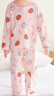 纤丝鸟（TINSINO）女童睡衣儿童家居服中小童夏季纯棉薄款衣服 波点草莓兔粉色130 晒单实拍图