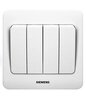 西门子（SIEMENS） 【清单报价】远景雅白色开关插座面板 暗装86型 四开单控 开关 实拍图