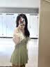 妙奕嘉泳衣女士游泳连衣泳衣女夏季新款比基尼遮肚显瘦保守泳装女套装 果绿泳衣+外套【建议70-110斤】 实拍图