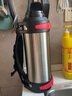 恩尔美（nRMEi）大容量保温壶不锈钢保温瓶杯家用热水瓶户外车载便携旅行大水壶 钢本色4L-可装8斤水-背带 实拍图
