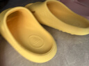 朴西小鲨鱼软底儿童凉拖鞋男童宝宝洗澡防滑家居室内拖鞋女童 奶油黄 实拍图