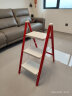 杜邦（DUPONT） 梯子家用人字梯折叠梯凳多功能登高台阶小步梯 三步花架梯【红色】 实拍图