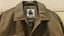 杰克·琼斯（JACK&JONES）男装春秋宽松皮衣舒适简约时尚纯色潮流休闲外套短款上衣PU夹克男 E08 橄榄绿 M 175 实拍图