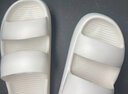 华美健步 ins风凉拖鞋时尚韩版厚底沙滩软底一字拖户外凉拖女款HM2271白色40-41码 实拍图
