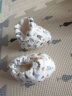 安妮蓓婴儿鞋子脚套秋冬0-1岁新生儿棉鞋宝宝保暖鞋袜AN2059 灰小熊L码 晒单实拍图