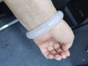 豆蔻时光收藏级玉手镯 宽条白月光冰种玉髓天然玉石送女友老婆圈口54-55mm 实拍图