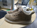 Jeep吉普男鞋2026春夏季新品户外板鞋男舒适软底休闲鞋一脚蹬低帮鞋子 中帮卡其色 39 实拍图