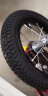 儿童自行车车圈钢圈前轮后轮车轮轮胎童车配件 12寸后轮车圈总成（包括内外胎） 实拍图