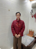 恒源祥中年妈妈冬装保暖中式国风红色羽绒服中老年人女装衣服鸭绒厚外套 实拍图