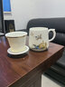 金镶玉 茶杯套装羊脂玉瓷马克杯中国风国潮茶水分离杯泡茶杯450ml送礼 花间云鹤羊脂玉瓷马克杯 实拍图
