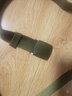 腰带男女帆布皮带潮运动户外军训学生无铁金属塑料扣休闲牛仔裤带 军绿 120cm 实拍图