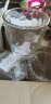 意大利进口玻璃杯家用啤酒果汁杯牛奶饮料杯钻石彩色玻璃水杯含不锈钢杯架套装组合 透明色390ml6只+杯架 晒单实拍图