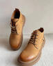 皓顿（HAUT TON）【王润泽同款】男靴牛皮马丁靴复古加绒保暖工装靴大黄靴子男588 实拍图