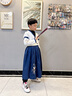 爱宝适儿童汉服六一男女童国学服夏古装中国风学生儿童节演出服三字经 如意拼接-直袖款 140 实拍图