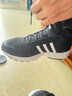 阿迪达斯（adidas）正品男鞋2025年秋季网面时尚休闲跑步鞋轻便透气减震耐磨运动鞋 FV8786/黑白/店长力荐 40 实拍图
