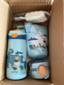 悠家良品（UPSTYLE） 儿童保温杯吸管水杯子316不锈钢宝宝运动水瓶幼儿园男女小学生 【吸管款配杯套】憨憨熊 380ml 实拍图