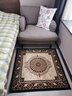 致尚美学地毯卧室床边毯欧美式客厅中古风地毯玄关飘窗垫书房过道家用地毯 耀世黑金色 80*150cm-定制高档锦纶20天发货 实拍图