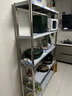 艾维曼厨房用具置物架不锈钢货架层架收纳架落地多层架子家用储物架 高180五层加厚不锈钢 长120宽30 实拍图