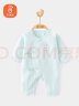 贝瑞加（Babyprints）新生儿连体衣1件装婴儿纯棉衣服宝宝护肚爬服四季哈衣柔软 绿59 实拍图