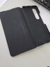 羽果 三星W23心系天下手机壳保护套新款ZFold4折叠屏真牛皮5G超薄全包防摔翻盖带笔槽W24/fold5皮套 质感黑不含SPen笔 心系天下真皮皮套 三星W23 5G 实拍图