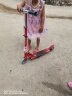 时尚顽童 儿童滑板车两轮二轮小童折叠宝宝踏板车小孩滑滑车 3-6-7-8-10岁 紫色PU闪光轮【建议90-145CM】 实拍图