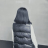 lagogo拉谷谷冬季新款立领韩版轻薄鸭绒背心外套保暖羽绒马甲女 黑色(W1) 155/S/36 实拍图
